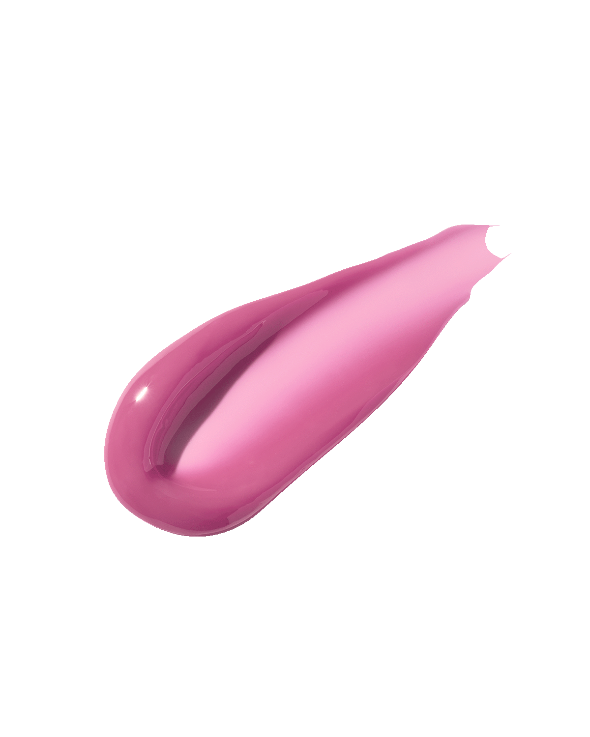 Product texture smear of Fenty Beauty Gloss Bomb Heat Universal Lip Luminizer + Plumper lip gloss in limited edition shade Lavender Savage made in collaboration with Savage X Fenty.