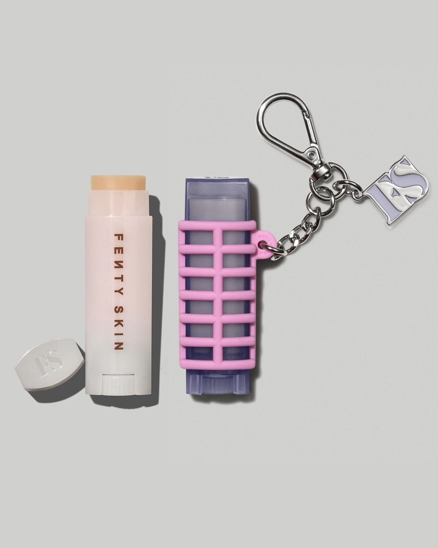 A$AP Rocky × Fenty Skin Lux Balm Duo and Roller Keychain